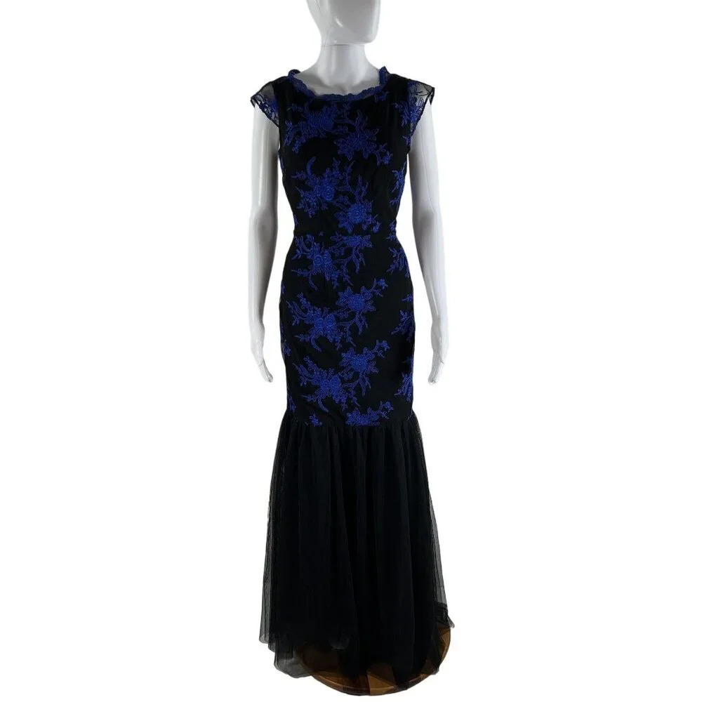 Adrianna Papell Hailey 4 Mermaid Backless Prom Dress Sequin Formal HOCO Gown